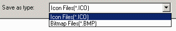 Save ICO or BMP