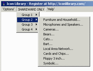 Reduced Icon Menu